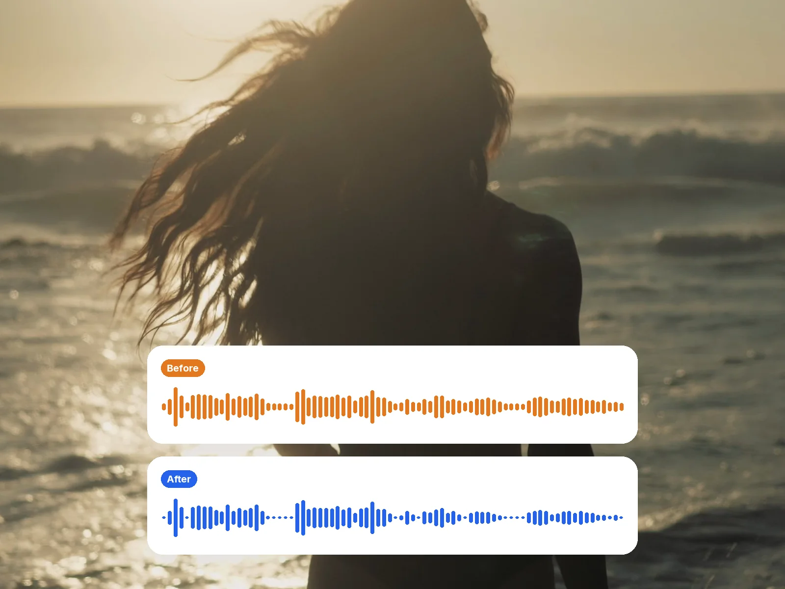 Example result — Remove Wind Noise from Video and Audio, Free and Online