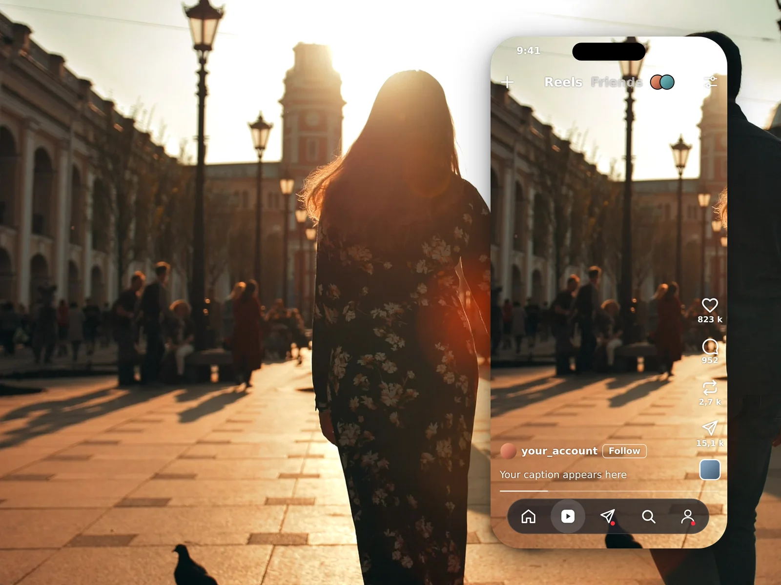 Example result — Resize Video for Instagram: Reels, Stories and Posts