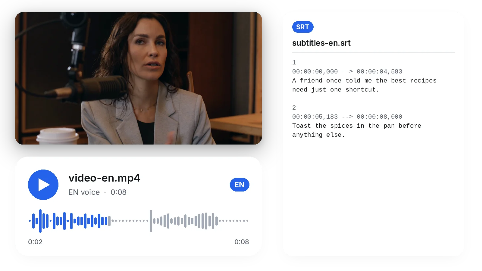Benefit — Translate Video to English: AI Dubbing and Subtitles