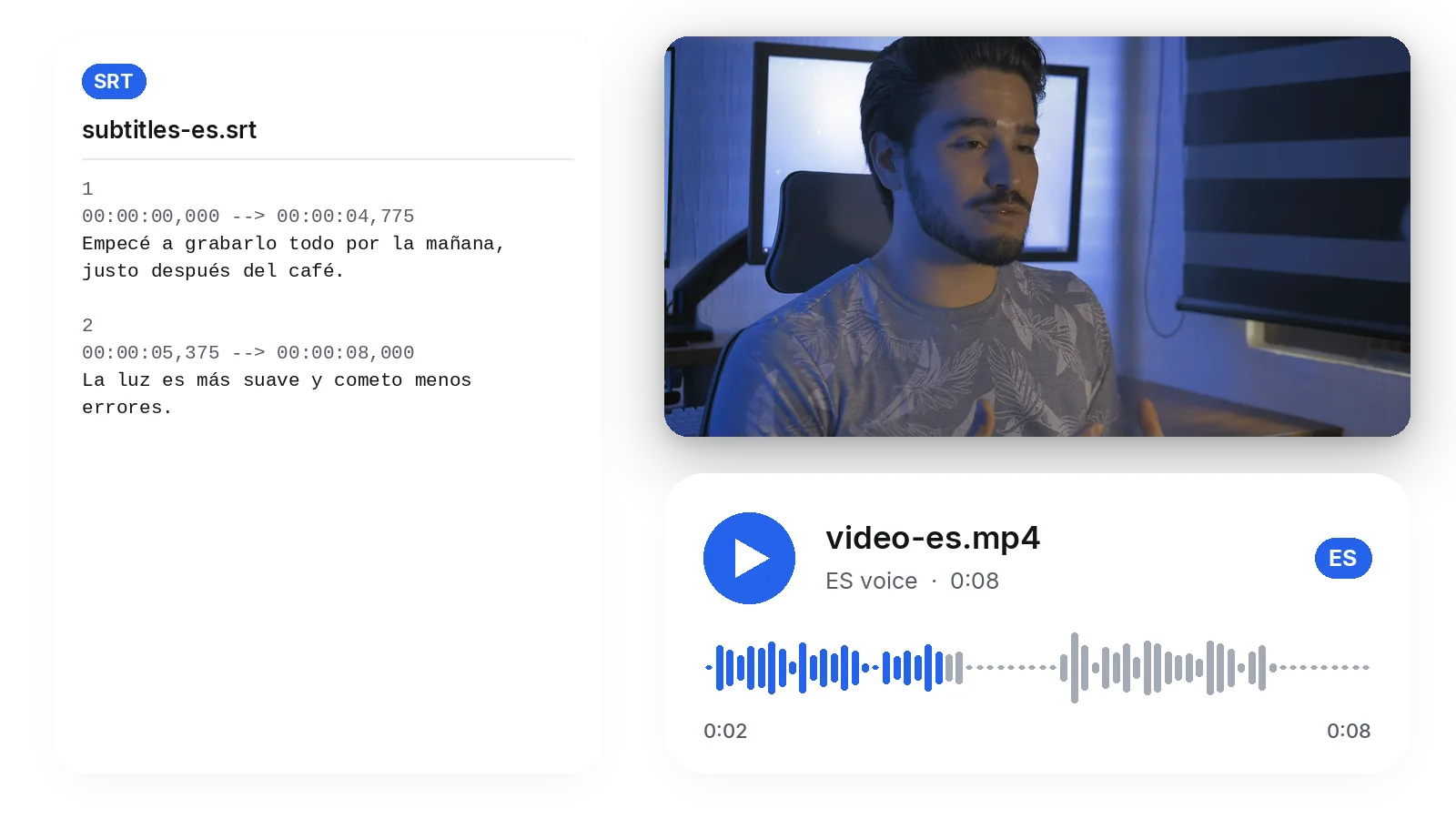 Benefit — Translate Video to Spanish: AI Voice and Spanish Subtitles