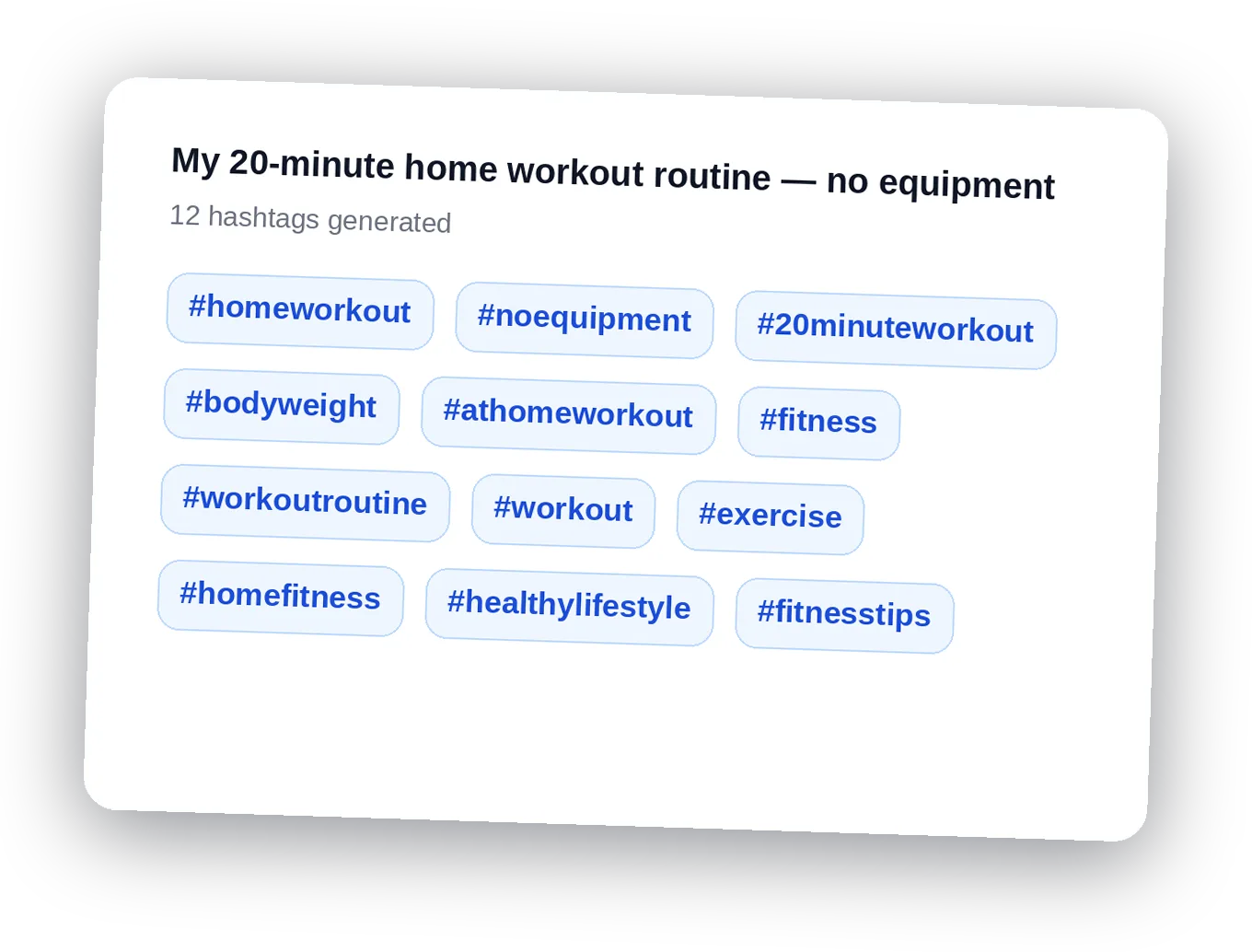 Demo — YouTube Hashtag Generator — Free Tags for Videos & Shorts